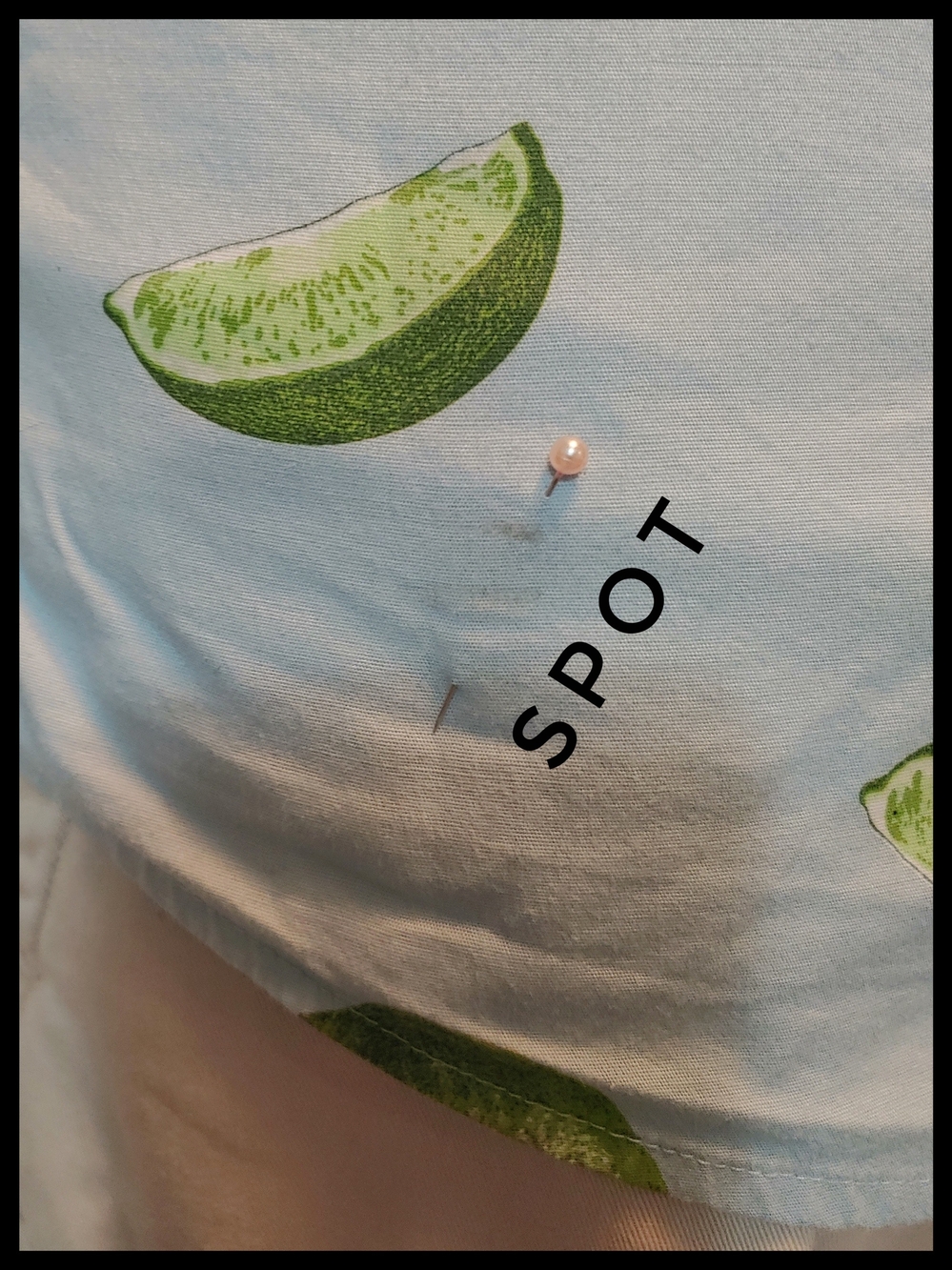 Urban Pipeline Light Blue Short-Sleeve Button-Down with Green Melon Print Small - Picture 5 of 5